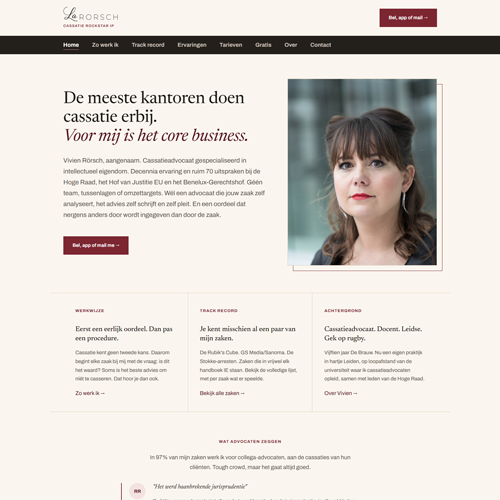 SiteSpurt-prototype website cassatiekantoor LaRorsch